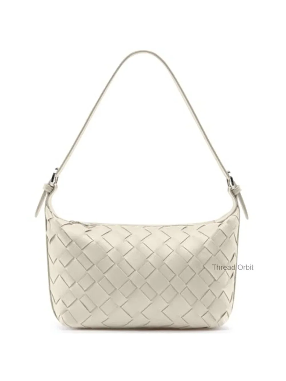 Woven Faux Leather Hobo Bag Crossbody Shoulder Handbag with Zipper